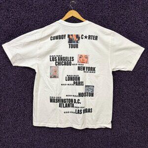 Beyoncé Cowboy Carter all Tour stops Tshirt Extra Large